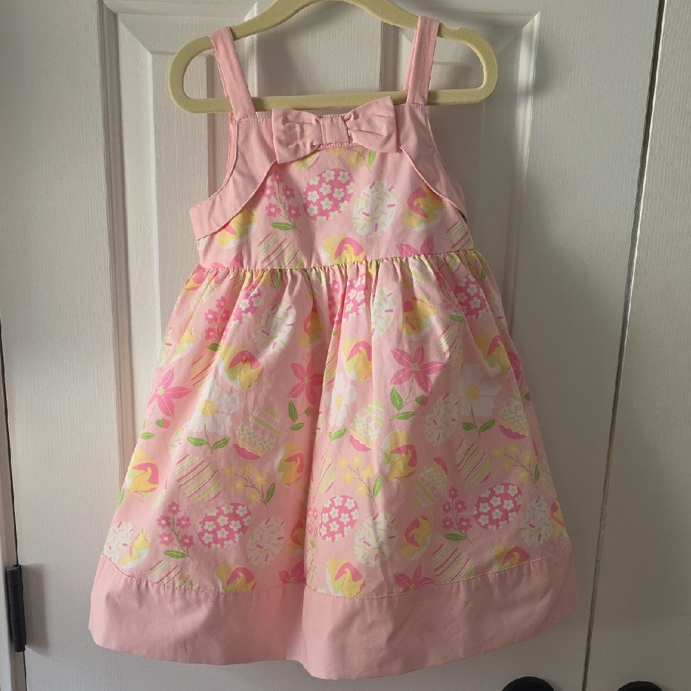 Pink Floral Easter Dress 3t
